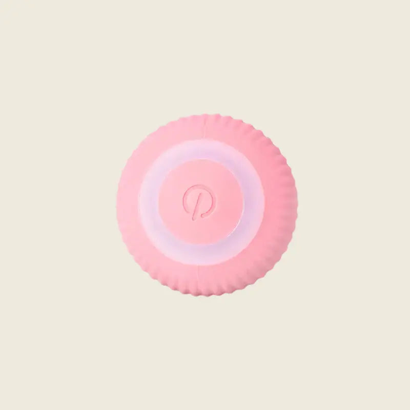 Pink smart ball for cats with logo, Ball intelligente.